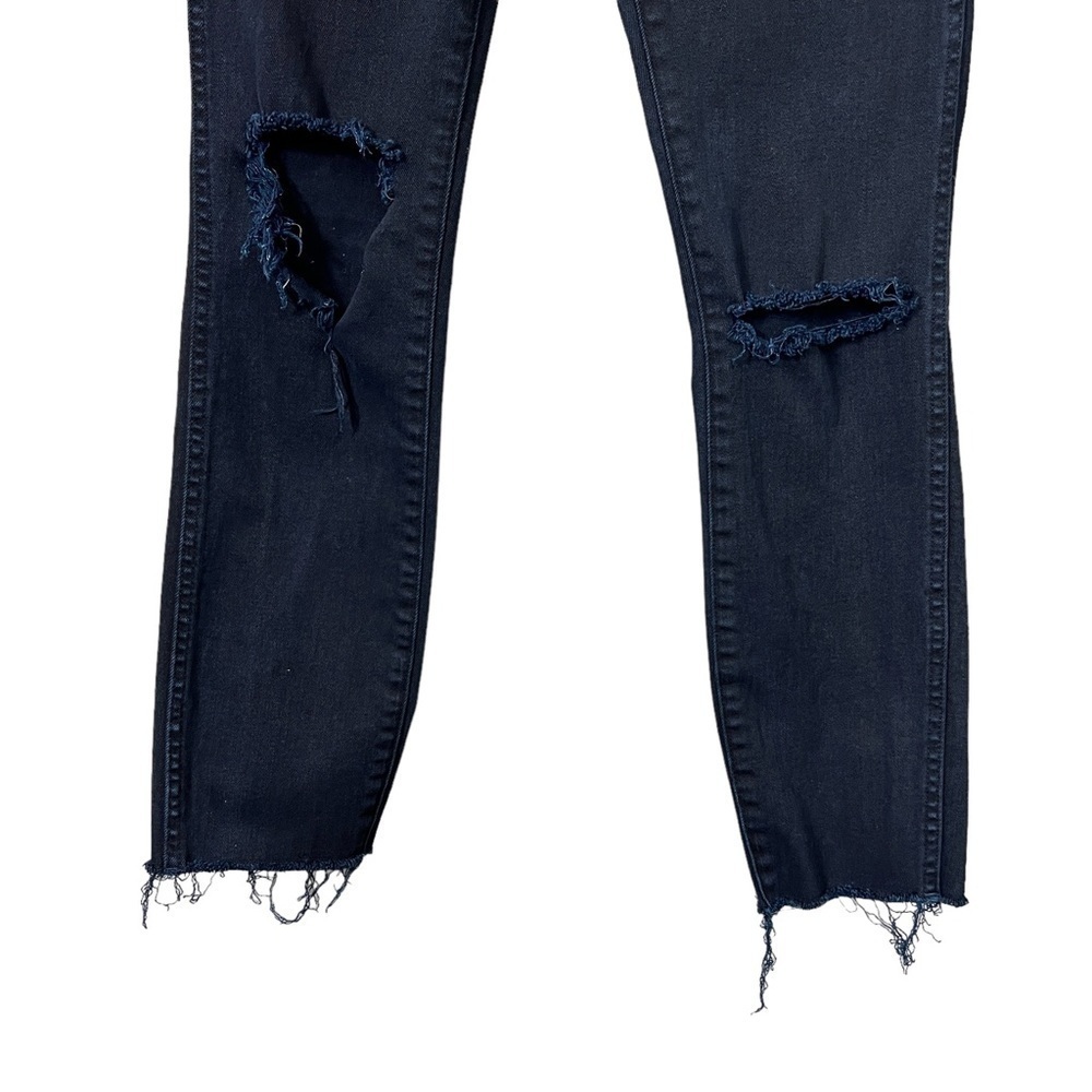 Madewell 10” High Riser Skinny Skinny Raw Hem Ripped Jeans - Picture 7 of 11